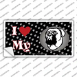 I Love My Bull Mastiff Novelty Sticker Decal Small