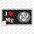 I Love My Cavalier King Charles Novelty Sticker Decal Small