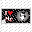 I Love My Collie Novelty Sticker Decal Small