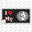 I Love My English Springer Spaniel Novelty Sticker Decal Small