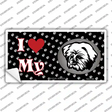 I Love My Lhasa Apso Novelty Sticker Decal Small