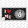 I Love My Miniature Schnauzer Novelty Sticker Decal Small