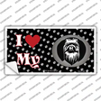 I Love My Pekingese Novelty Sticker Decal Small