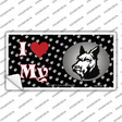 I Love My Scottish Terrier Novelty Sticker Decal Small