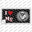 I Love My Shih Tzu Novelty Sticker Decal Small