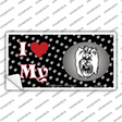 I Love My Yorkshire Terrier Novelty Sticker Decal Small