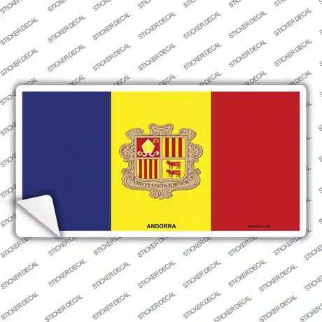 Andorra Flag Novelty Sticker Decal