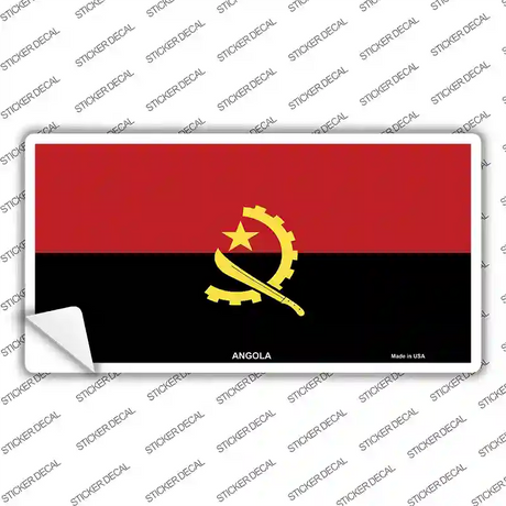 Angola Flag Novelty Sticker Decal