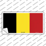Belgium Flag Novelty Sticker Decal