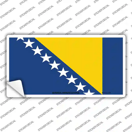 Bosnia Herzegovina Flag Novelty Sticker Decal