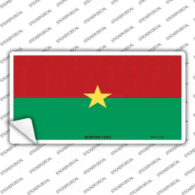 Burkina Faso Flag Novelty Sticker Decal