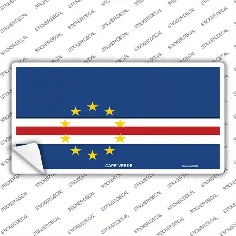 Cape Verde Flag Novelty Sticker Decal