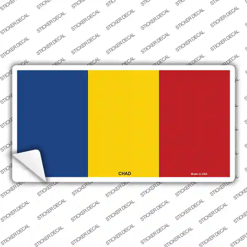 Chad Flag Novelty Sticker Decal