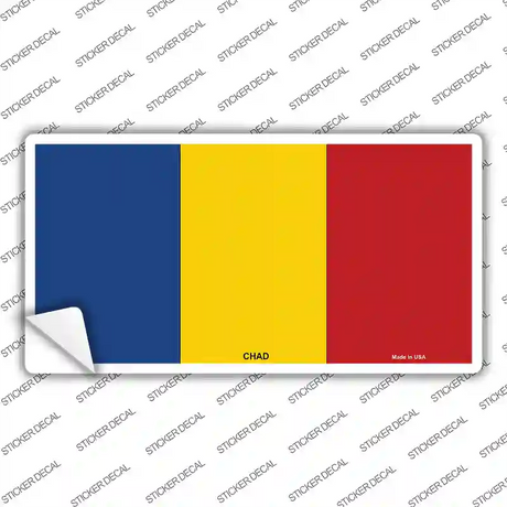 Chad Flag Novelty Sticker Decal