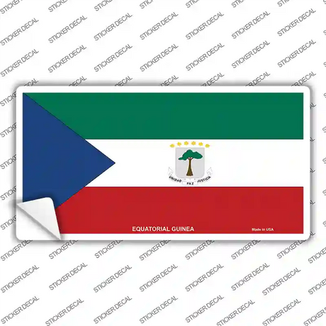 Equatorial Guinea Flag Novelty Sticker Decal