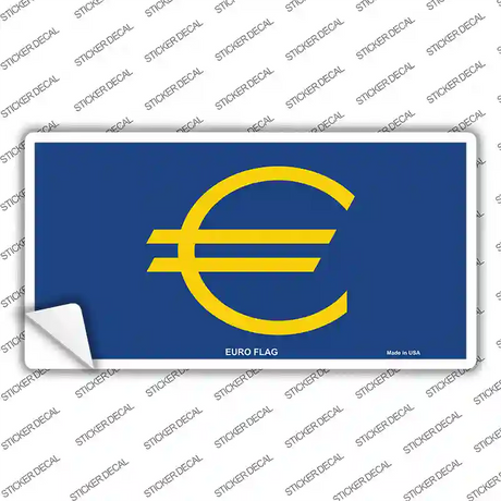 Euro Flag Novelty Sticker Decal