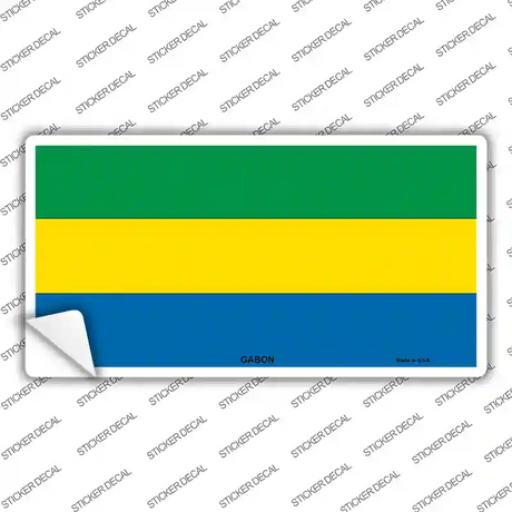 Gabon Flag Novelty Sticker Decal