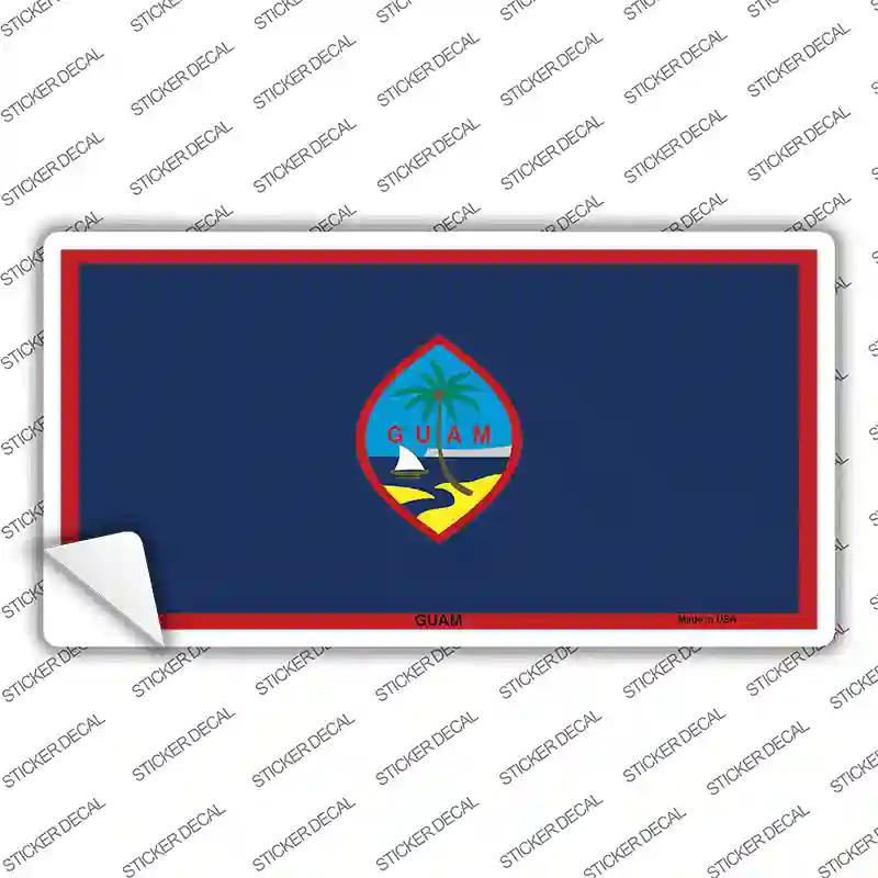 Guam Flag Novelty Sticker Decal