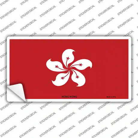 Hong Kong Flag Novelty Sticker Decal