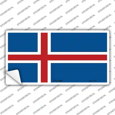 Iceland Flag Novelty Sticker Decal