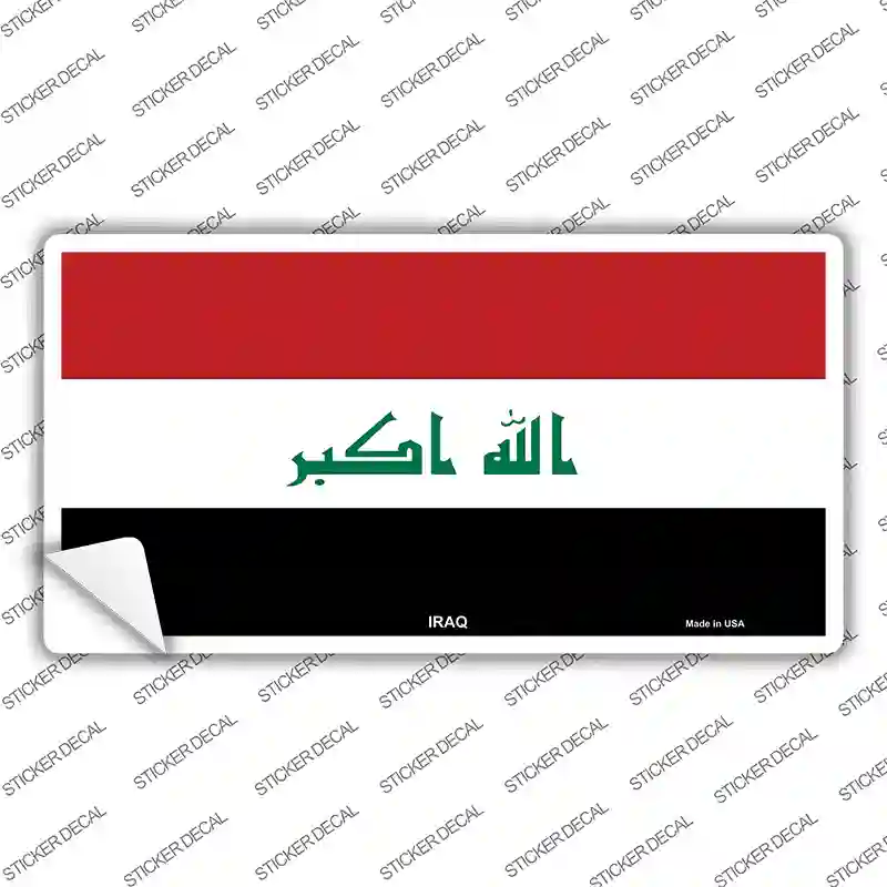 Iraq Flag Novelty Sticker Decal
