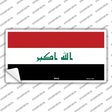 Iraq Flag Novelty Sticker Decal
