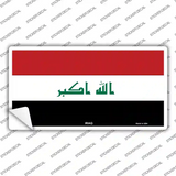Iraq Flag Novelty Sticker Decal