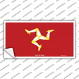 Isle Of Man Flag Novelty Sticker Decal