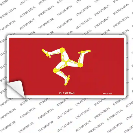 Isle Of Man Flag Novelty Sticker Decal