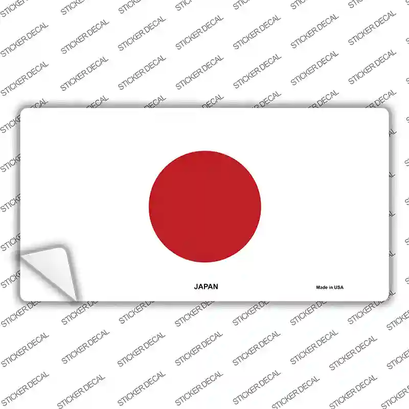 Japan Flag Novelty Sticker Decal
