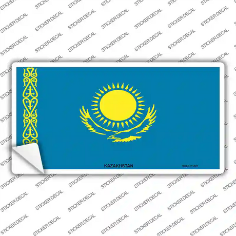 Kazakhstan Flag Novelty Sticker Decal