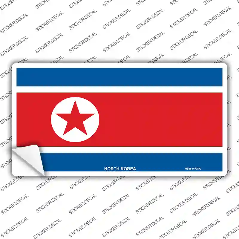 North Korea Flag Novelty Sticker Decal
