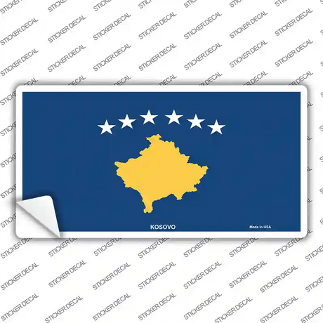 Kosovo Flag Novelty Sticker Decal