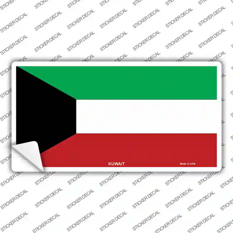 Kuwait Flag Novelty Sticker Decal