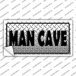 Man Cave Diamond Effect Novelty Sticker Decal Small