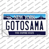 Gotosama New York Novelty Sticker Decal Small