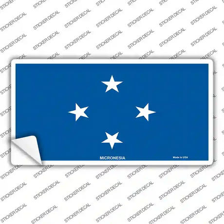 Micronesia Flag Novelty Sticker Decal