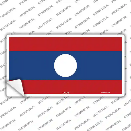 Laos Flag Novelty Sticker Decal