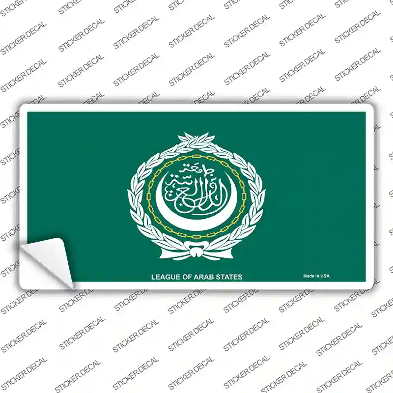 League Of Arab States Flag Novelty Sticker Decal