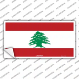 Lebanon Flag Novelty Sticker Decal