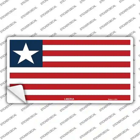 Liberia Flag Novelty Sticker Decal