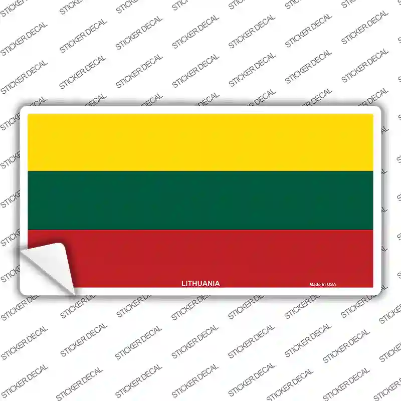Lithuania Flag Novelty Sticker Decal