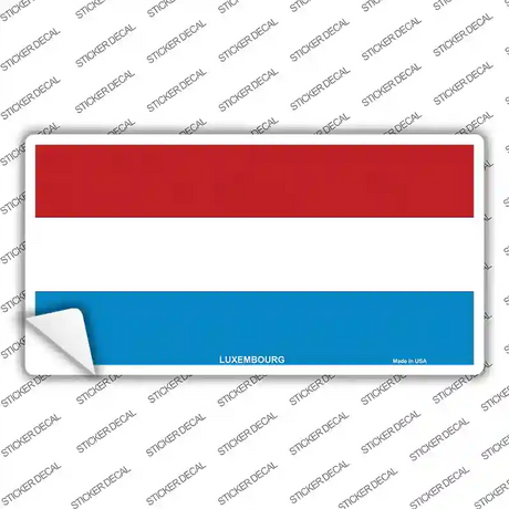 Luxembourg Flag Novelty Sticker Decal