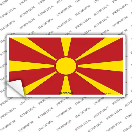 Macedonia Flag Novelty Sticker Decal