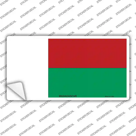 Madagascar Flag Novelty Sticker Decal