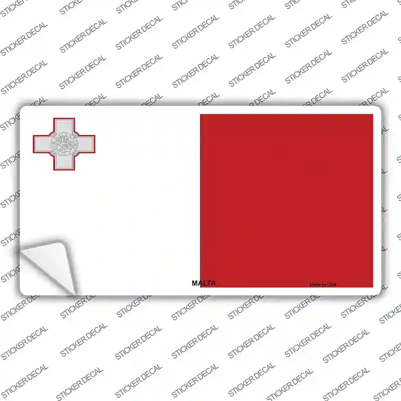 Malta Flag Novelty Sticker Decal