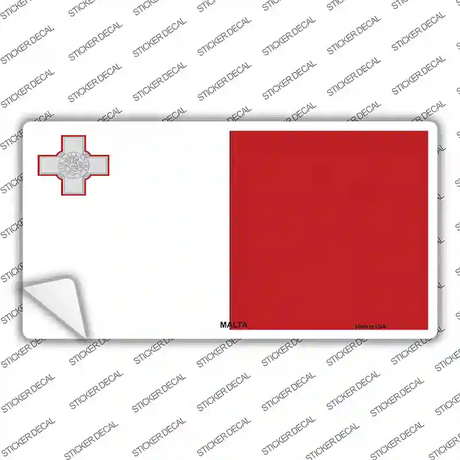 Malta Flag Novelty Sticker Decal