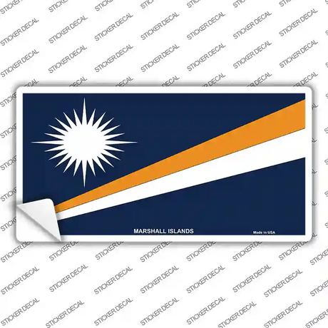 Marshall Islands Flag Novelty Sticker Decal