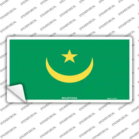 Mauritania Flag Novelty Sticker Decal