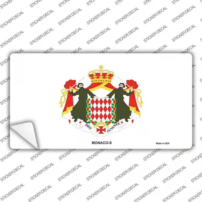 Monaco-S Flag Novelty Sticker Decal